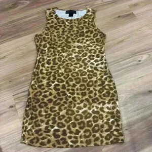 Kardashian Kollection gold studded cheetah dress